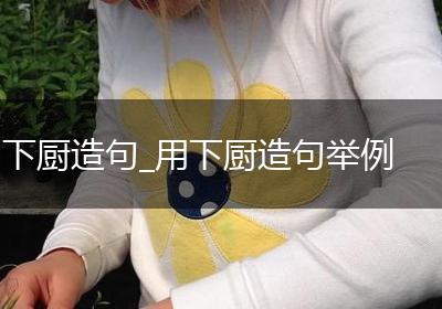 下厨造句_用下厨造句举例