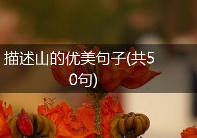 描述山的优美句子(共50句)