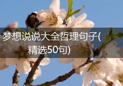 梦想说说大全哲理句子(精选50句)