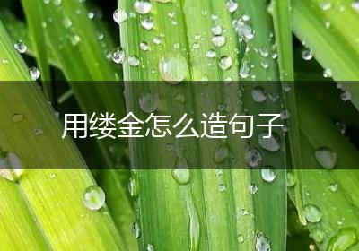 用缕金怎么造句子
