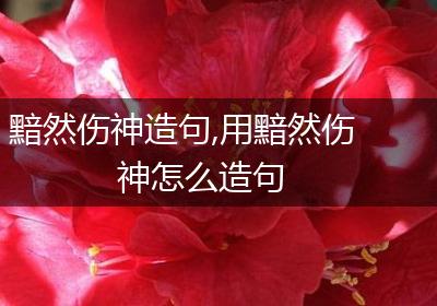 黯然伤神造句,用黯然伤神怎么造句
