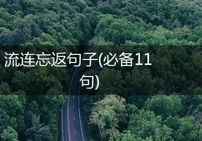 流连忘返句子(必备11句)