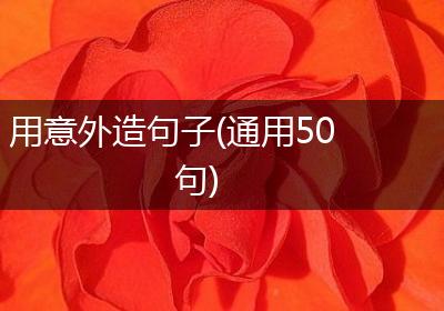 用意外造句子(通用50句)