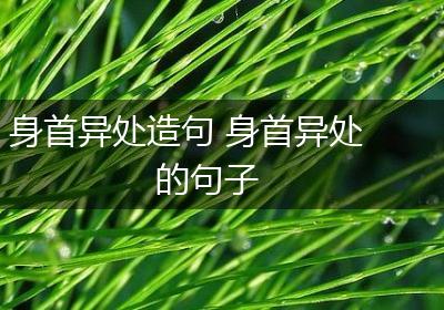 身首异处造句 身首异处的句子