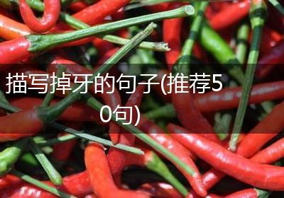 描写掉牙的句子(推荐50句)
