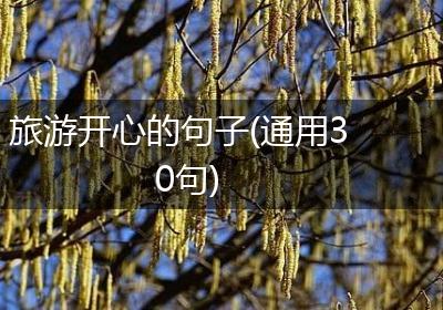 旅游开心的句子(通用30句)