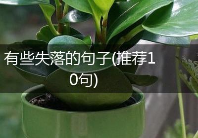 有些失落的句子(推荐10句)