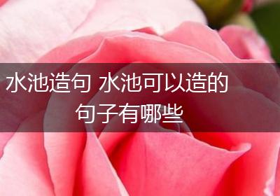 水池造句 水池可以造的句子有哪些