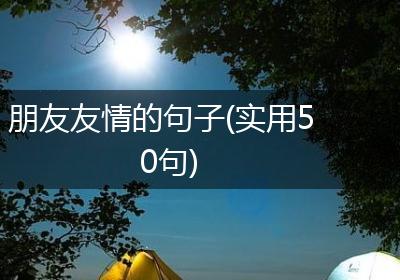 朋友友情的句子(实用50句)