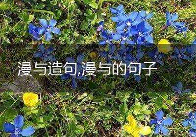 漫与造句,漫与的句子