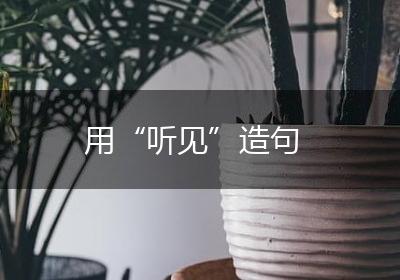 用“听见”造句