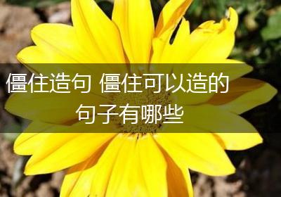 僵住造句 僵住可以造的句子有哪些