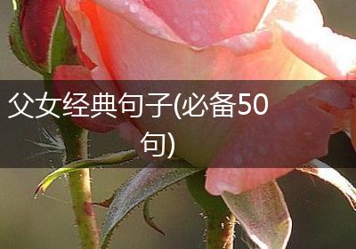父女经典句子(必备50句)