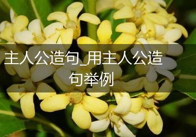主人公造句_用主人公造句举例