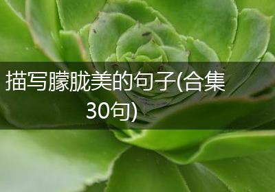 描写朦胧美的句子(合集30句)