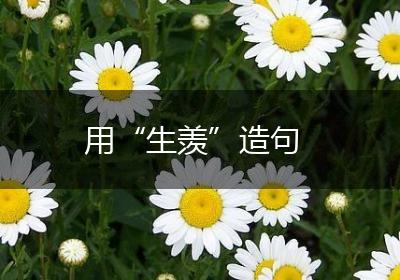 用“生羡”造句