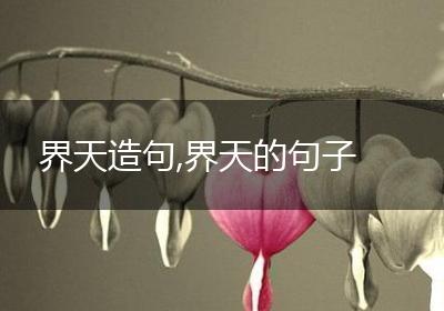 界天造句,界天的句子