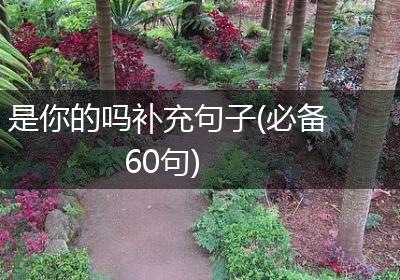 是你的吗补充句子(必备60句)