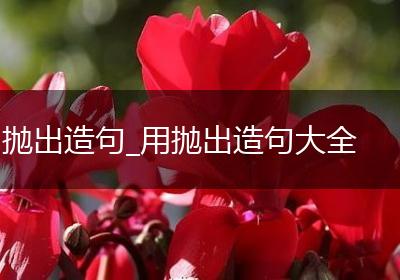 抛出造句_用抛出造句大全