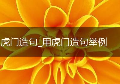 虎门造句_用虎门造句举例