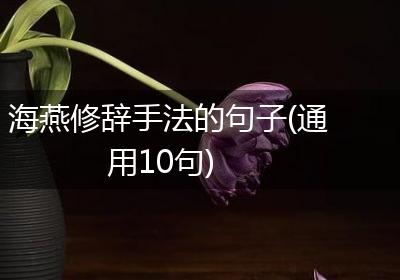 海燕修辞手法的句子(通用10句)