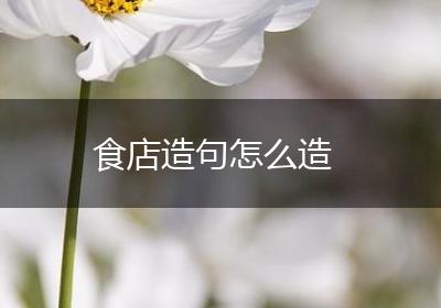 食店造句怎么造