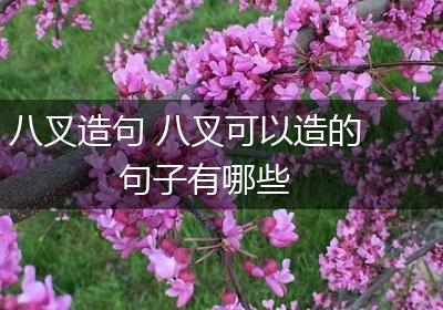 八叉造句 八叉可以造的句子有哪些
