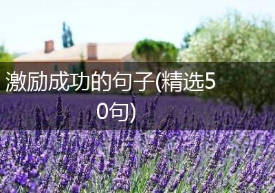 激励成功的句子(精选50句)