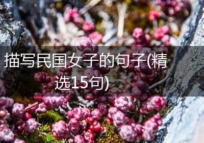 描写民国女子的句子(精选15句)