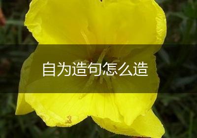 自为造句怎么造