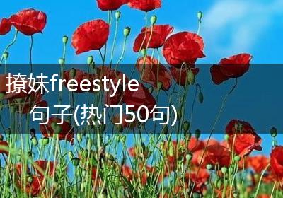 撩妹freestyle句子(热门50句)