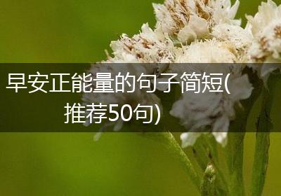 早安正能量的句子简短(推荐50句)