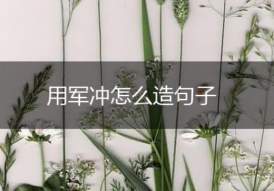 用军冲怎么造句子