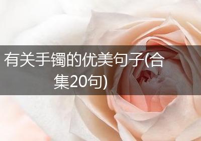 有关手镯的优美句子(合集20句)