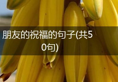 朋友的祝福的句子(共50句)