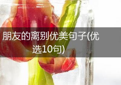 朋友的离别优美句子(优选10句)
