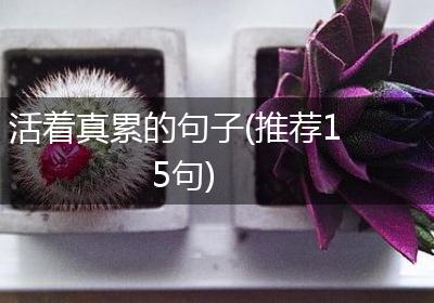 活着真累的句子(推荐15句)