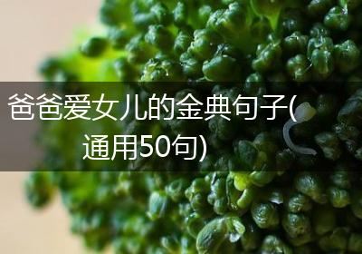 爸爸爱女儿的金典句子(通用50句)