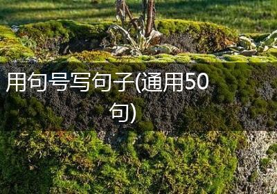 用句号写句子(通用50句)