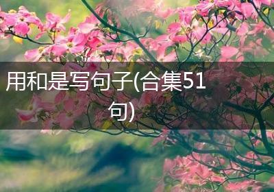 用和是写句子(合集51句)