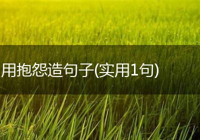 用抱怨造句子(实用1句)
