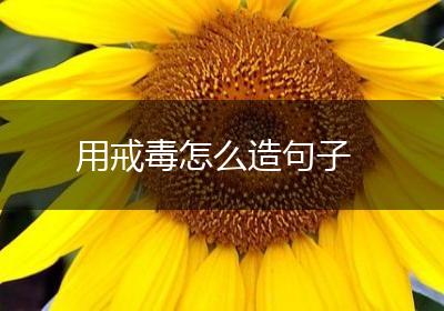 用戒毒怎么造句子