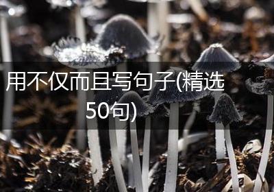 用不仅而且写句子(精选50句)