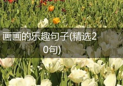 画画的乐趣句子(精选20句)