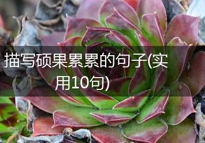 描写硕果累累的句子(实用10句)