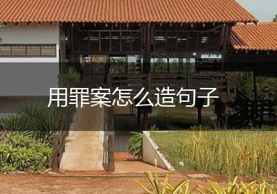 用罪案怎么造句子