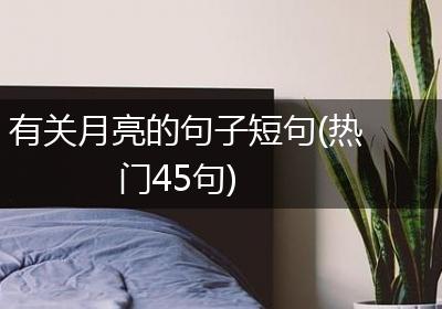 有关月亮的句子短句(热门45句)