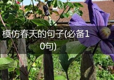 模仿春天的句子(必备10句)