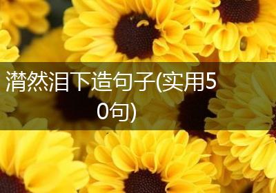潸然泪下造句子(实用50句)