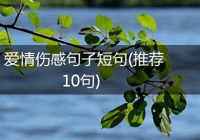 爱情伤感句子短句(推荐10句)